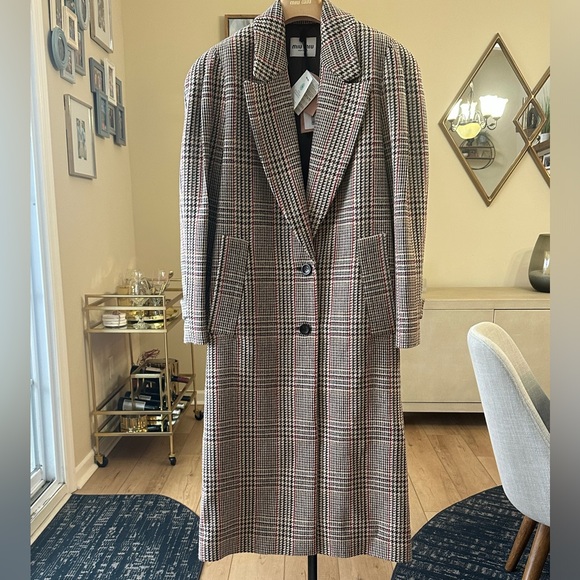 Miu Miu Single-Breasted Tartan coat cut for a oversized fit Lapel collar size 40 - Picture 16 of 16
